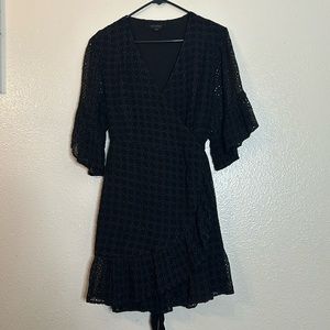 All Saints Black Marlow Ette Dress Size 6